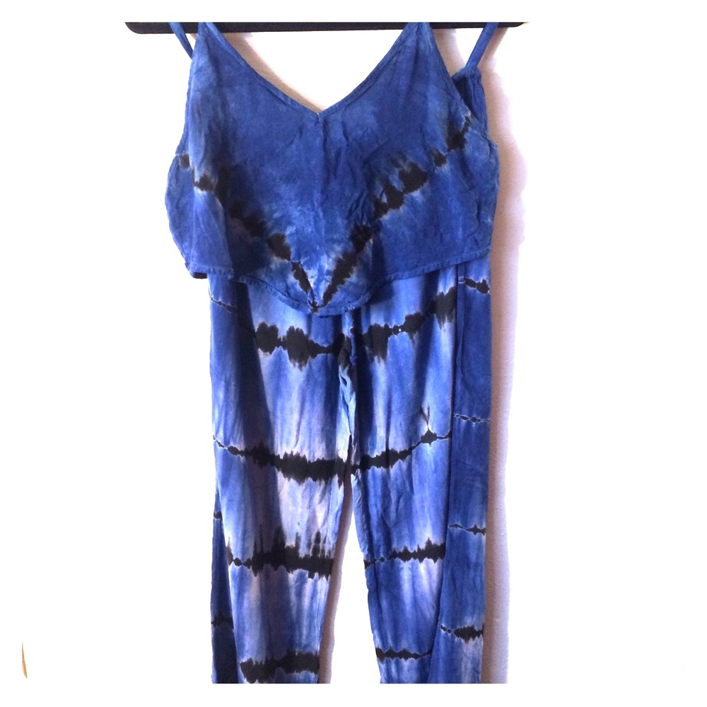 Earthbound Tie-Dye Pant/Crop Top Set